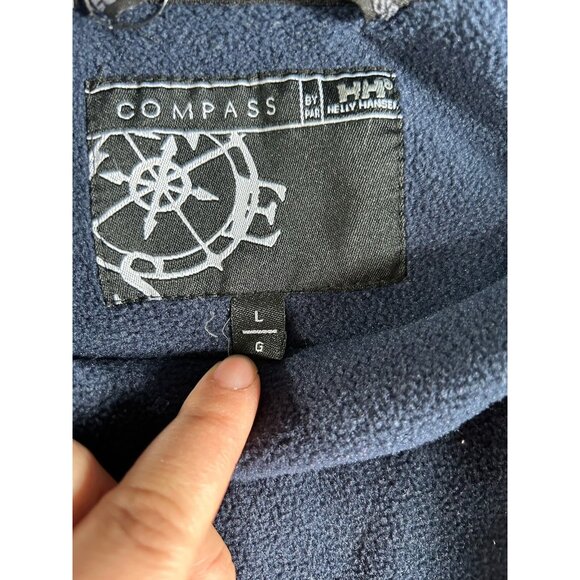 HELLY HANSEN red VEST Men's full zip jacket fleece lining LARGE Hiking Camping - Picture 3 of 8